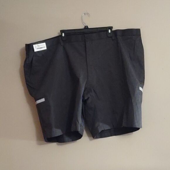 New TwinHill Men's Size 56 soft black‎ industrial shorts reflective stripe - Picture 1 of 6